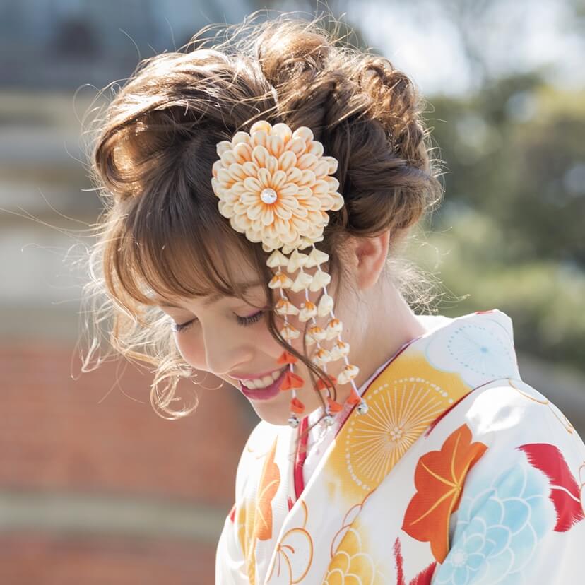 袴 ヘアスタイル 京都さがの館