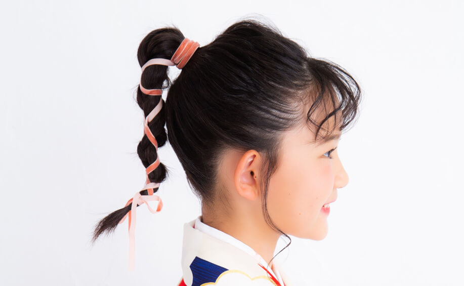 小学生袴の髪型