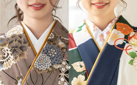 京都さがの館の卒業式袴スタイル（半衿の選び方）