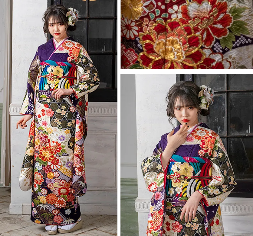 さがの館オリジナル振袖｜古典デザインの成人式振袖