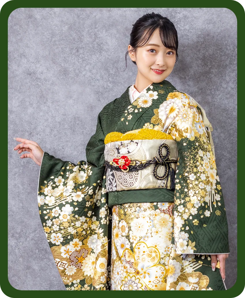 パーソナルカラーがAutumn（イエベ秋）さん向けの成人式振袖