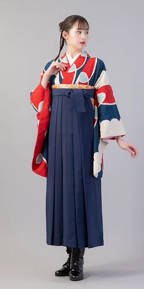 レンタル着物BBB437×袴KON006