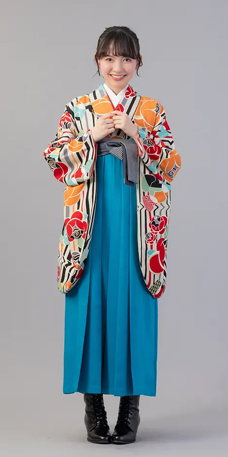 レンタル着物BBB445×袴BLS020