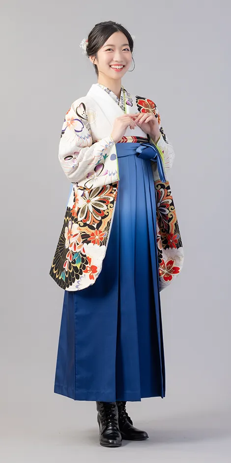 レンタル着物BBB483×袴BLB050