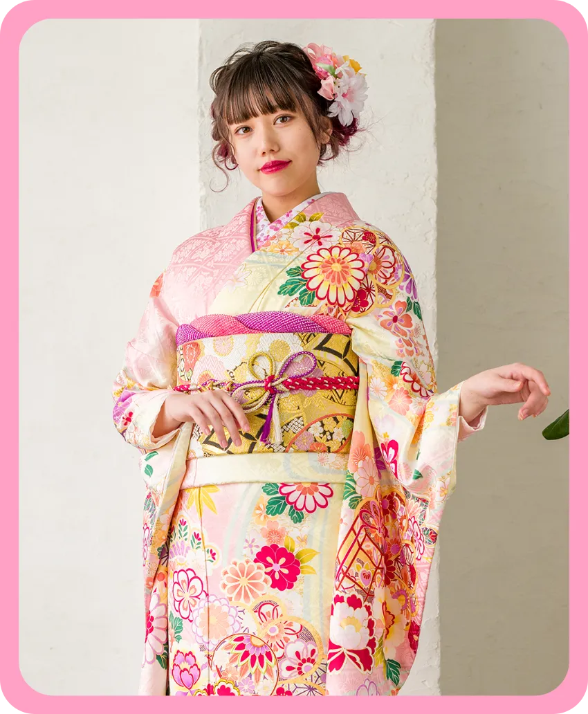 パーソナルカラーがSpring（イエベ春）さん向けの成人式振袖