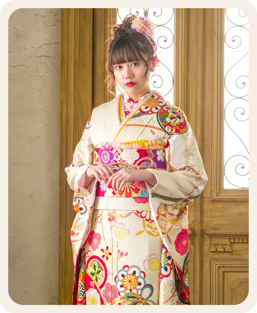 パーソナルカラーがSpring（イエベ春）さん向けの成人式振袖